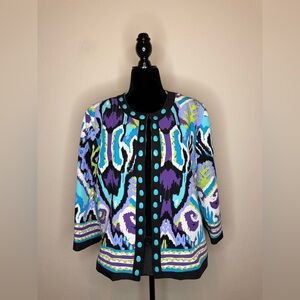 Colorful Patterned Women's Blazer